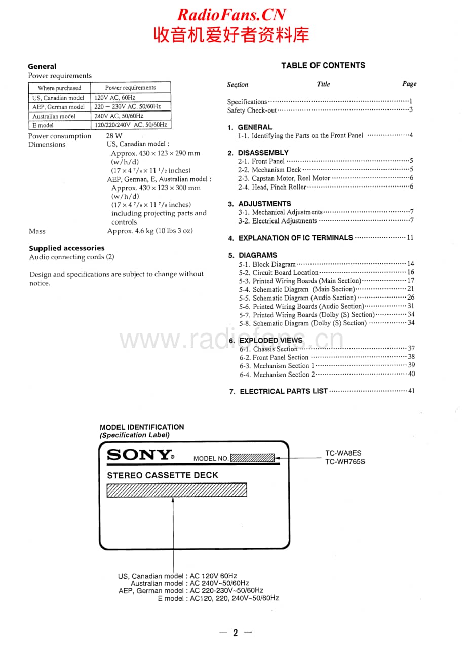 Sony-TC-WA8ES-Service-Manual电路原理图.pdf_第2页
