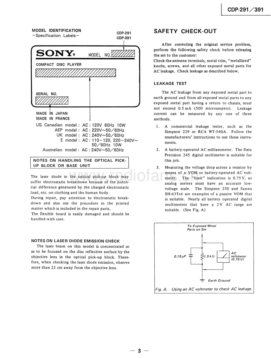 Sony-CDP-391-Service-Manual电路原理图.pdf_第3页