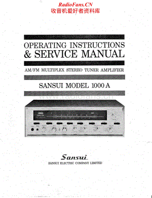 Sansui-1000A-Service-Manual电路原理图.pdf
