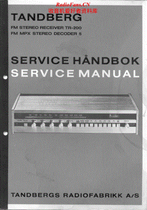 Tandberg-TR-200-Service-Manual电路原理图.pdf