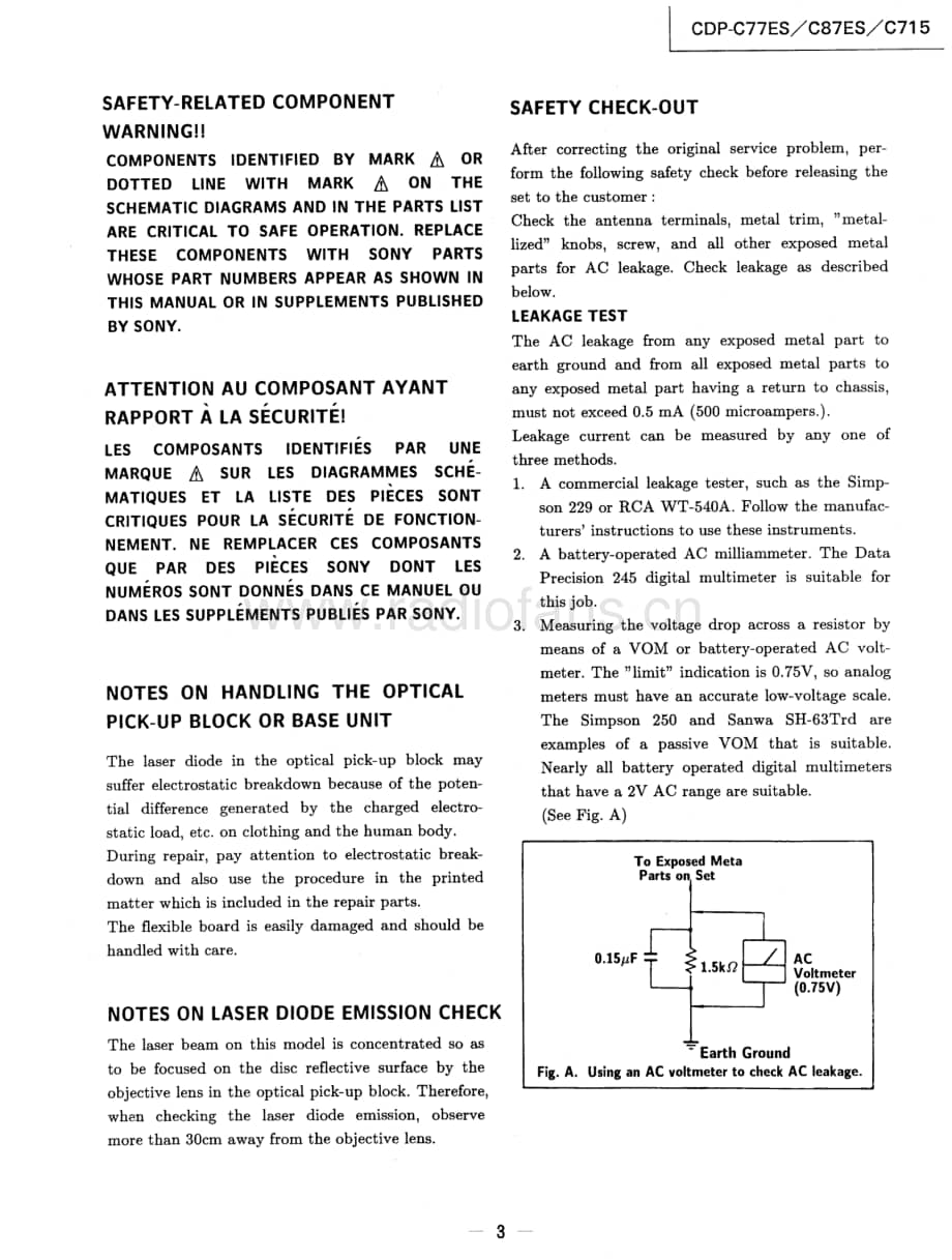 Sony-CDP-C77ES-Service-Manual电路原理图.pdf_第3页