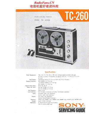 Sony-TC-260-Service-Manual电路原理图.pdf
