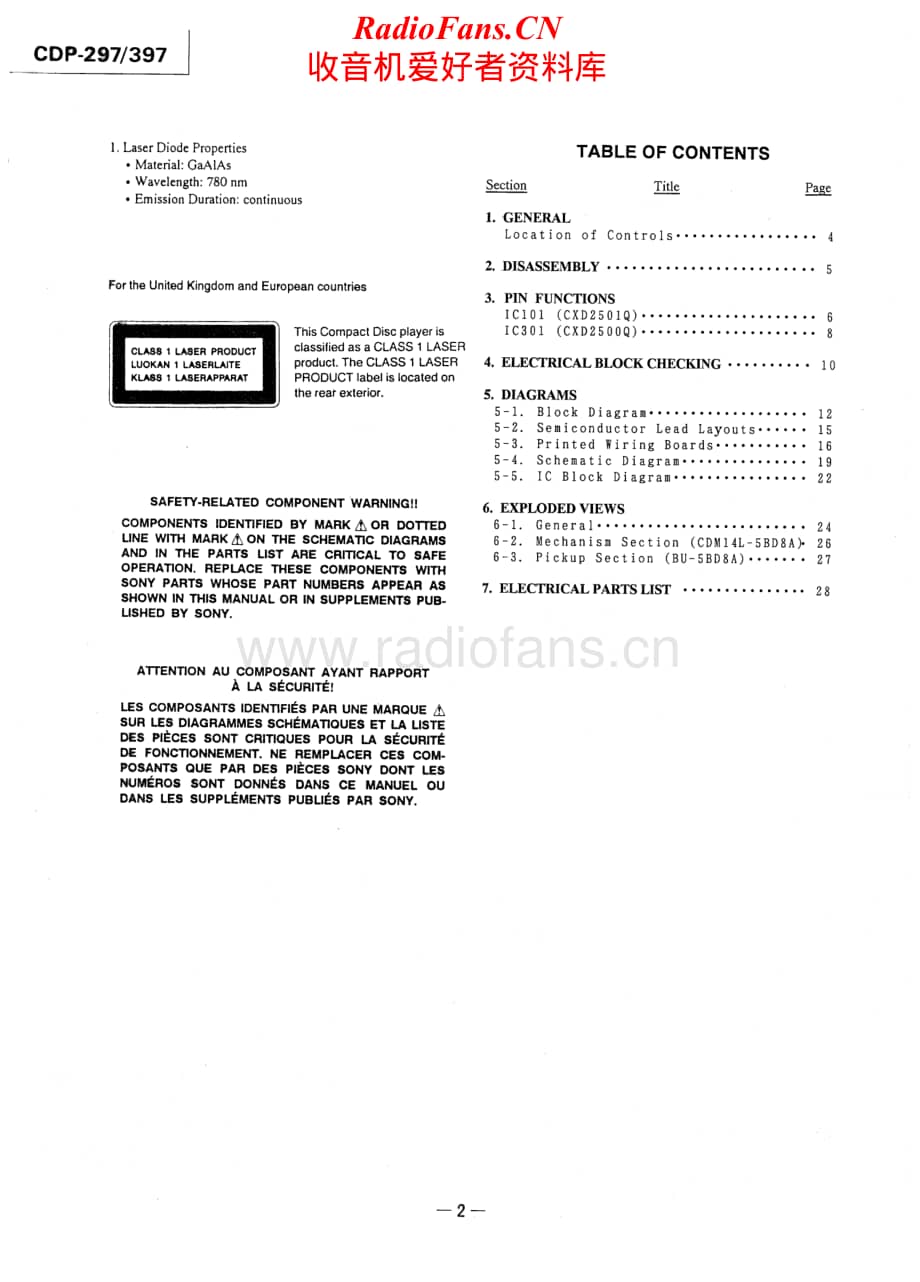 Sony-CDP-297-CDP-397-Service-Manual (1)电路原理图.pdf_第2页