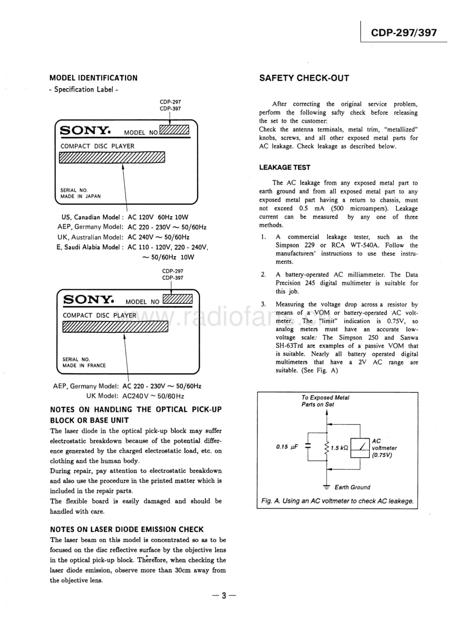 Sony-CDP-297-CDP-397-Service-Manual (1)电路原理图.pdf_第3页