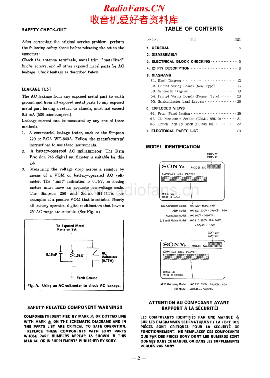 Sony-CDP-211-Service-Manual电路原理图.pdf_第2页