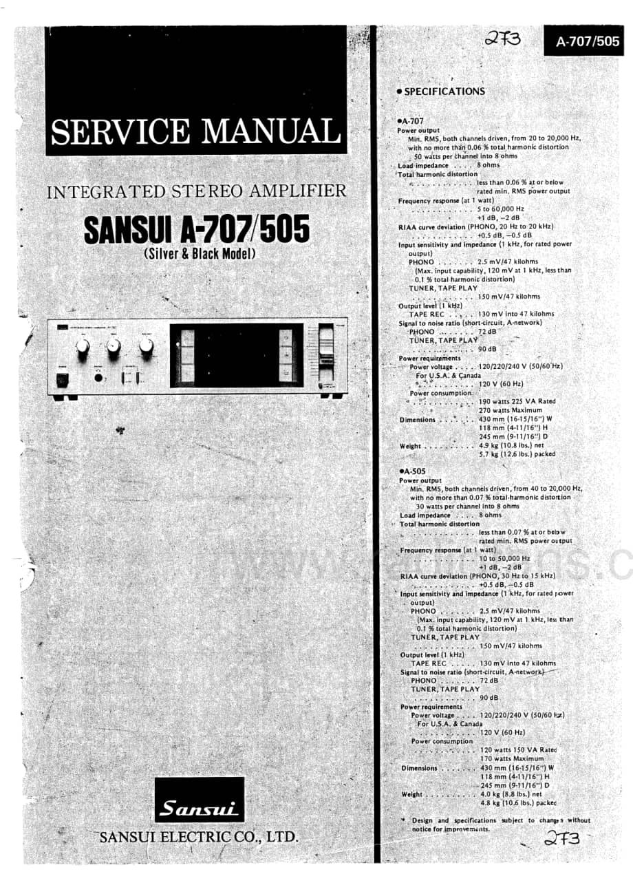 Sansui-A-501-Service-Manual电路原理图.pdf_第3页