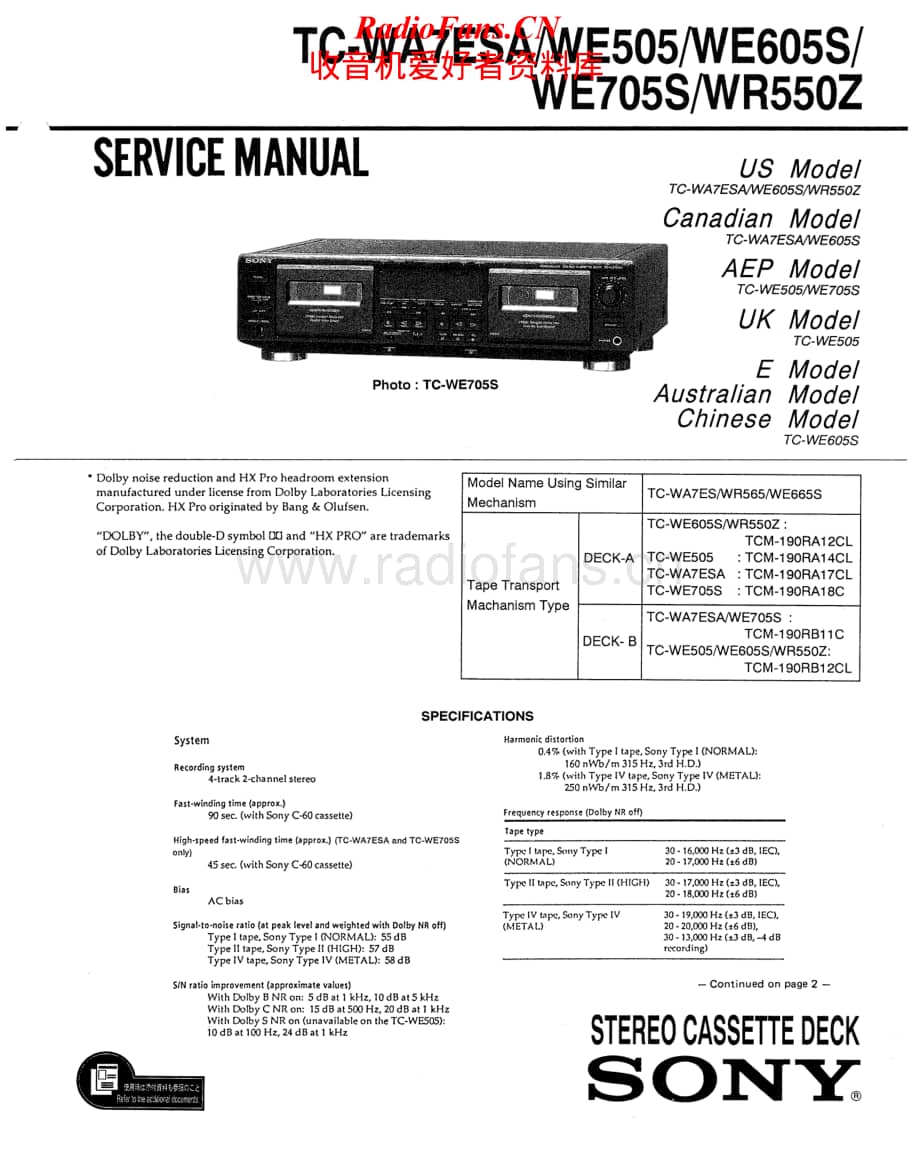 Sony-TC-WE705S-Service-Manual电路原理图.pdf_第1页