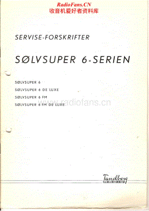 Tandberg-Solvsuper_6-Service-Manual电路原理图.pdf