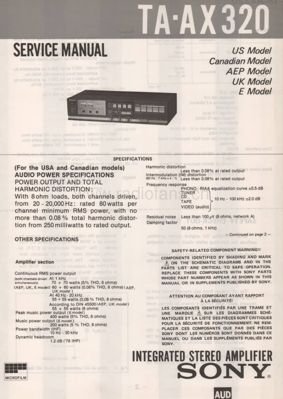 Sony-TA-AX320-Service-Manual电路原理图.pdf_第1页