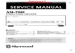 Sherwood-AM-7040-Service-Manual电路原理图.pdf