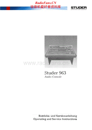 Studer-963-Service-Manual-Section-1电路原理图.pdf