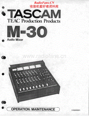 Tascam-M-30-Service-Manual电路原理图.pdf