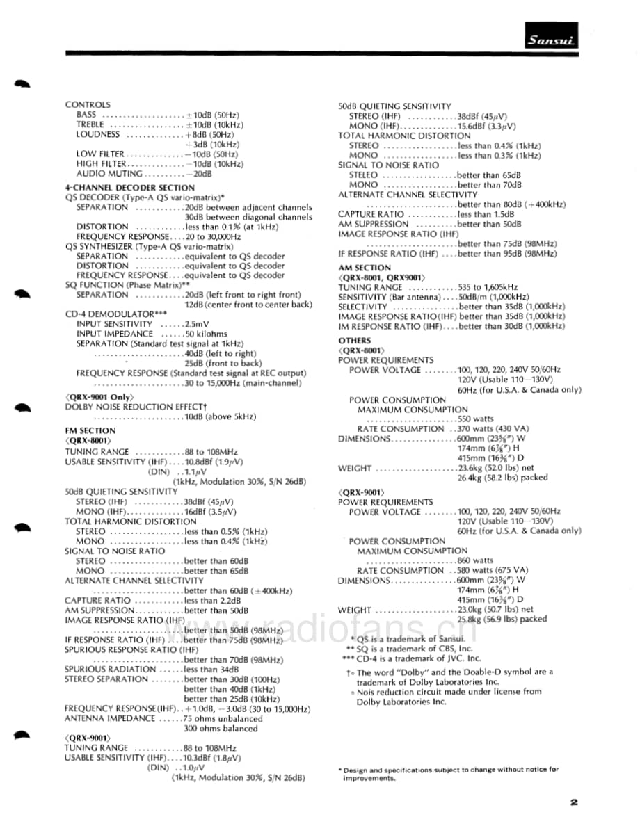 Sansui-QRX-8001-Service-Manual电路原理图.pdf_第3页