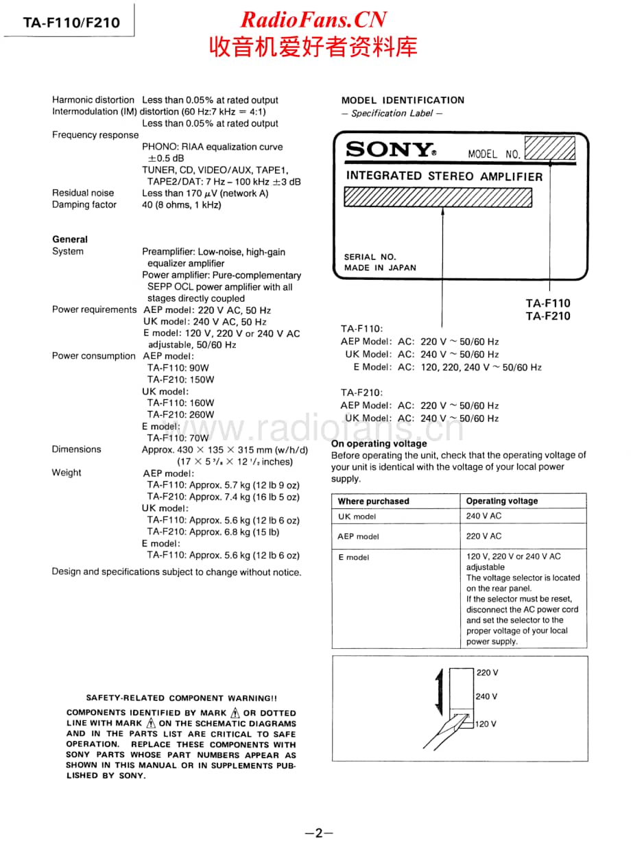 Sony-TA-F110-Service-Manual电路原理图.pdf_第2页
