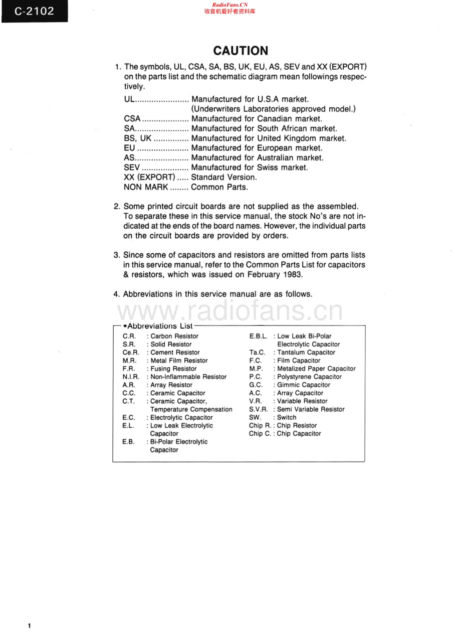 Sansui-C-2102-Service-Manual电路原理图.pdf_第2页