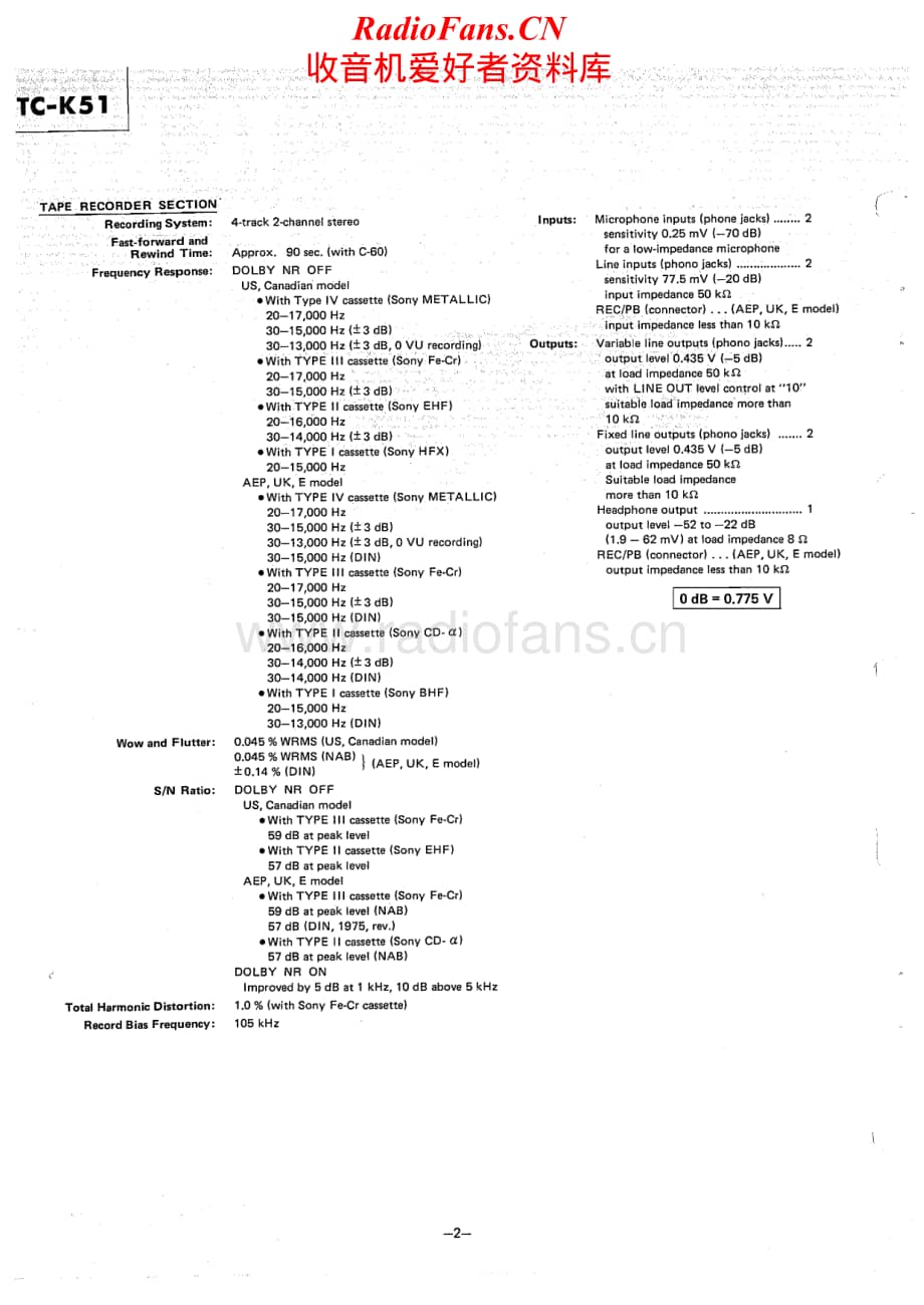 Sony-TC-K51-Service-Manual电路原理图.pdf_第2页