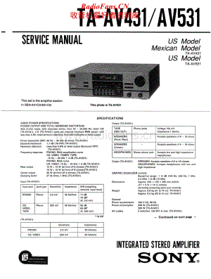 Sony-TA-AV431-Service-Manual电路原理图.pdf