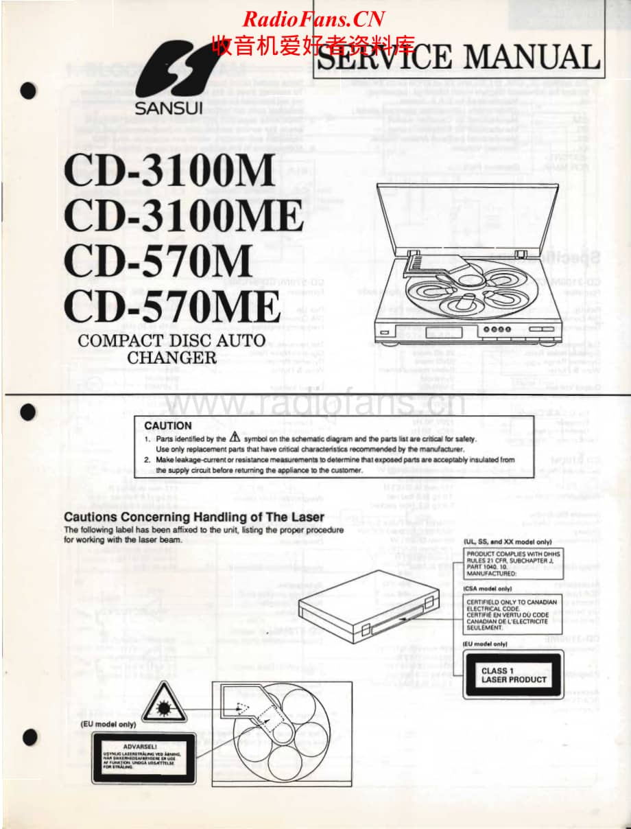 Sansui-CD-3100-M-Service-Manual电路原理图.pdf_第1页