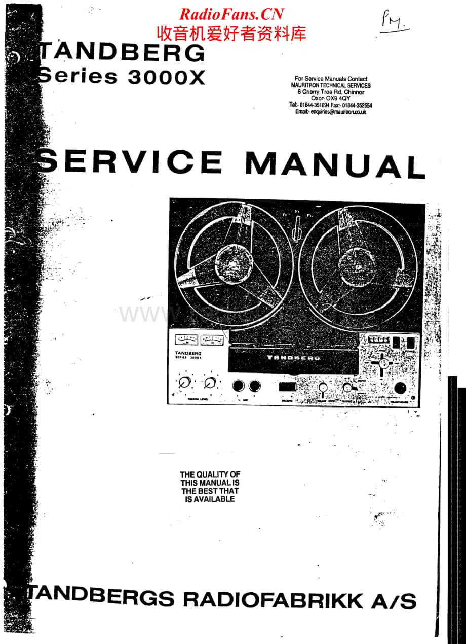 Tandberg-3000-Service-Manual电路原理图.pdf_第1页
