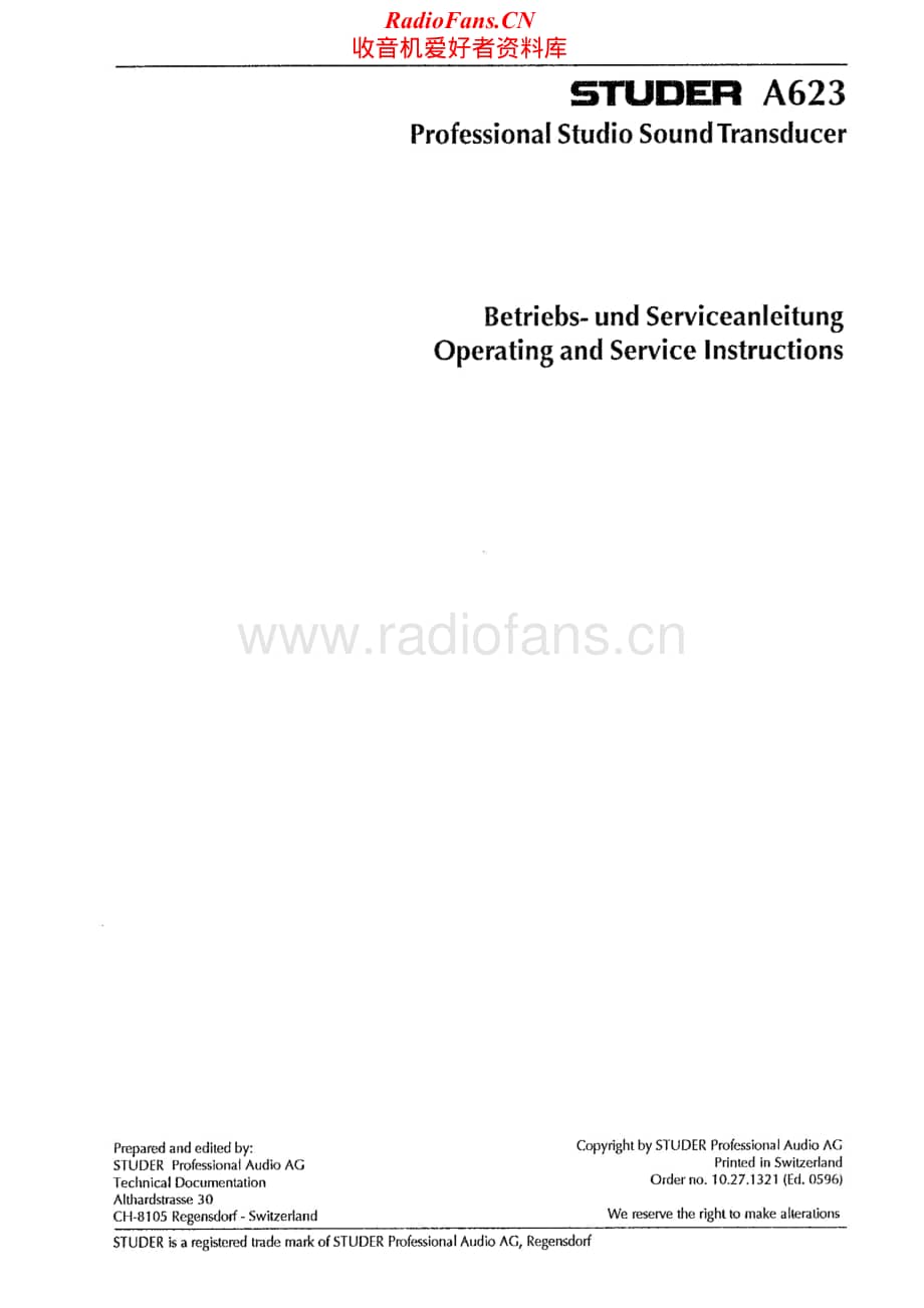 Studer-A-623-Service-Manual电路原理图.pdf_第1页