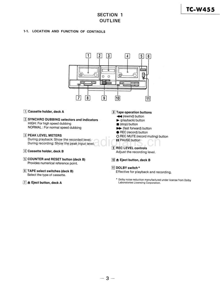 Sony-TC-W455-Service-Manual电路原理图.pdf_第3页