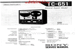 Sony-TC-651-Service-Manual电路原理图.pdf