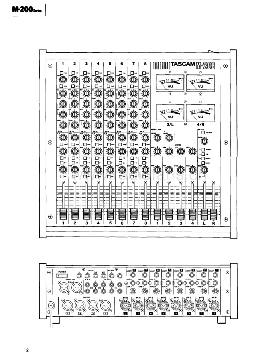 Tascam-M-208-M-216-Service-Manual电路原理图.pdf_第2页