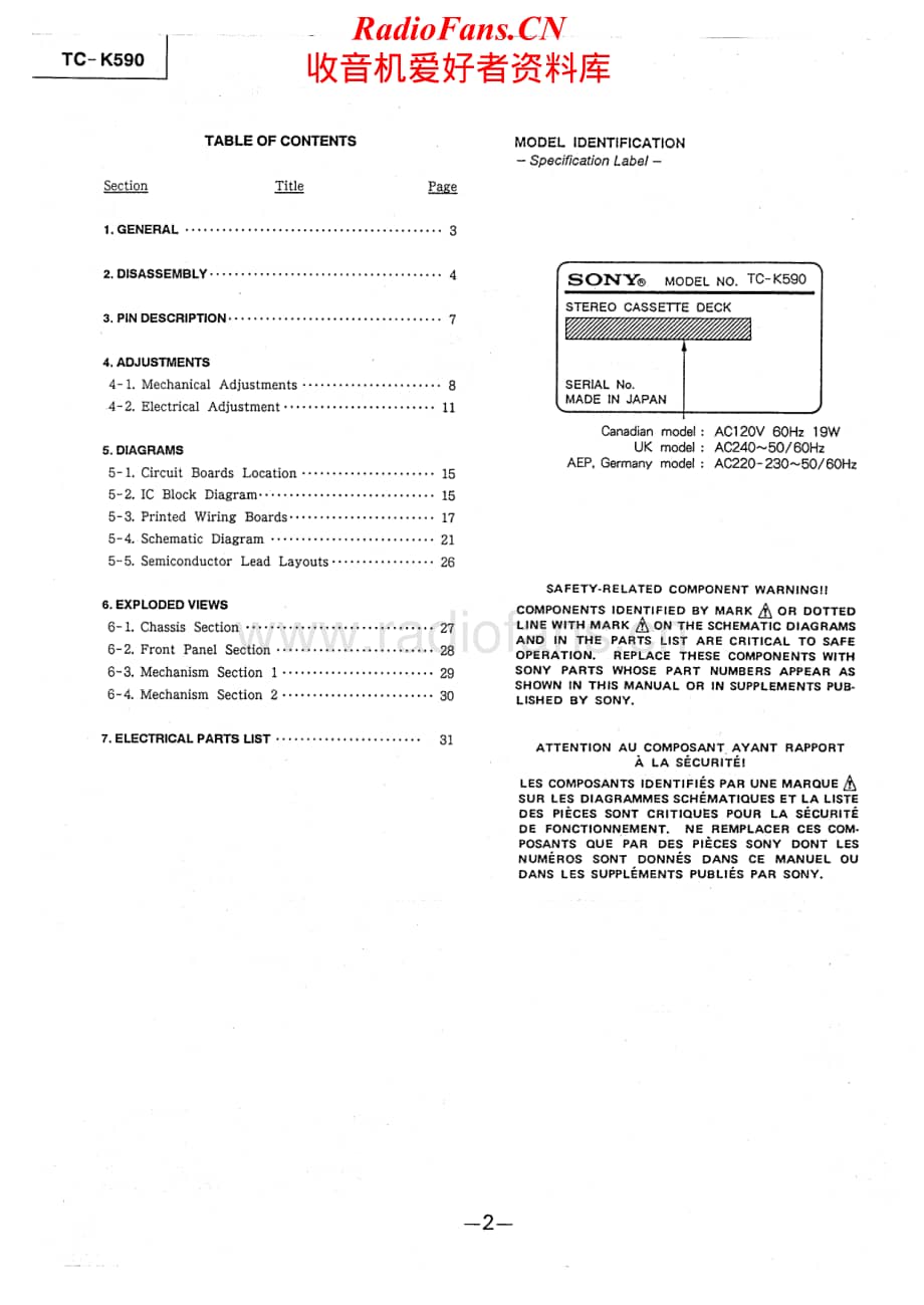Sony-TC-K590-Service-Manual电路原理图.pdf_第2页