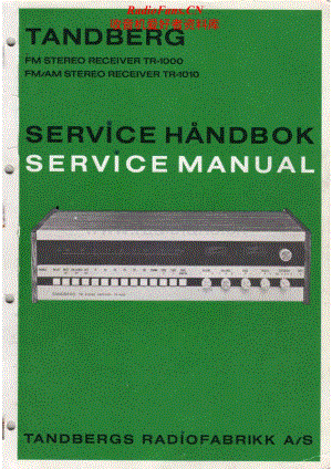 Tandberg-TR-1000-Service-Manual电路原理图.pdf