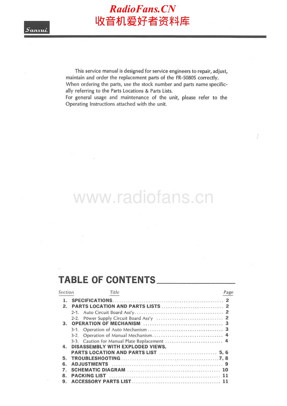 Sansui-FR-5080S-Service-Manual电路原理图.pdf_第2页