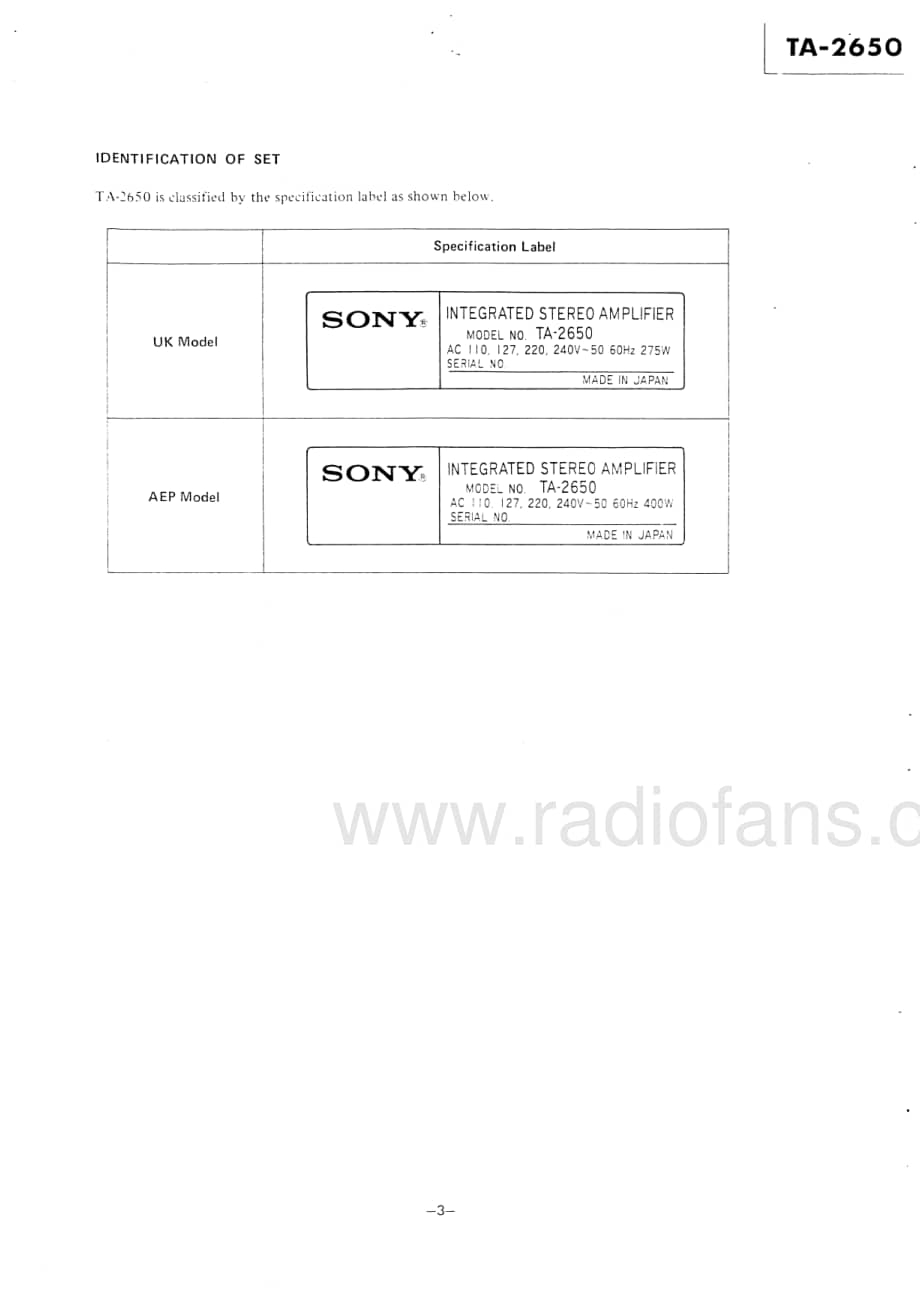 Sony-TA-2650-Service-Manual电路原理图.pdf_第3页