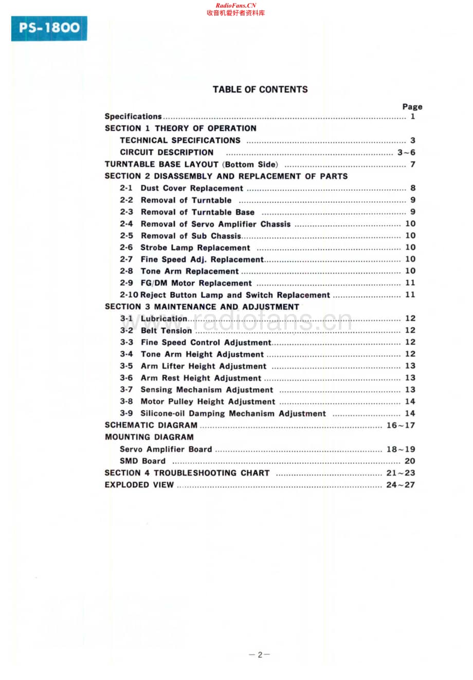 Sony-PS-1800-Service-Manual电路原理图.pdf_第2页