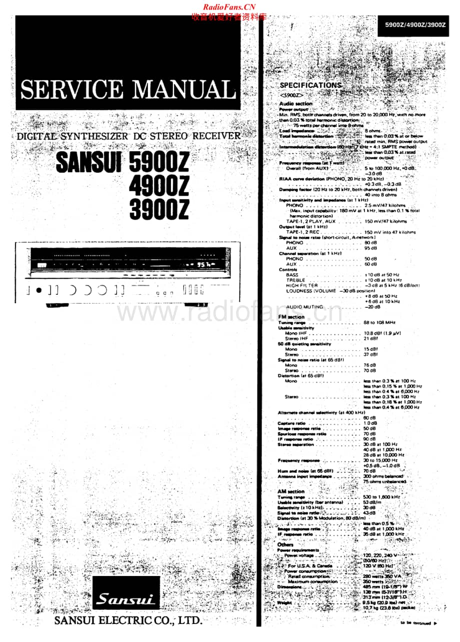 Sansui-4900-Z-Service-Manual电路原理图.pdf_第1页