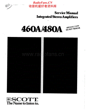 Scott-460A-Service-Manual电路原理图.pdf