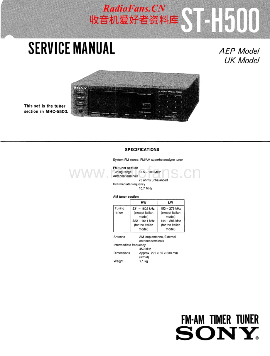Sony-ST-H500-Service-Manual电路原理图.pdf_第1页