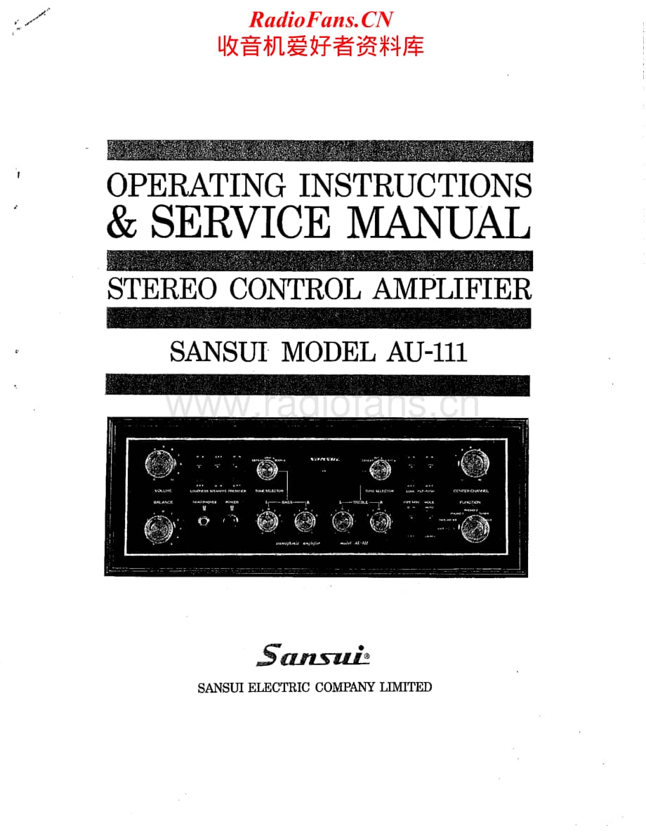 Sansui-AU-111-Service-Manual电路原理图.pdf_第1页