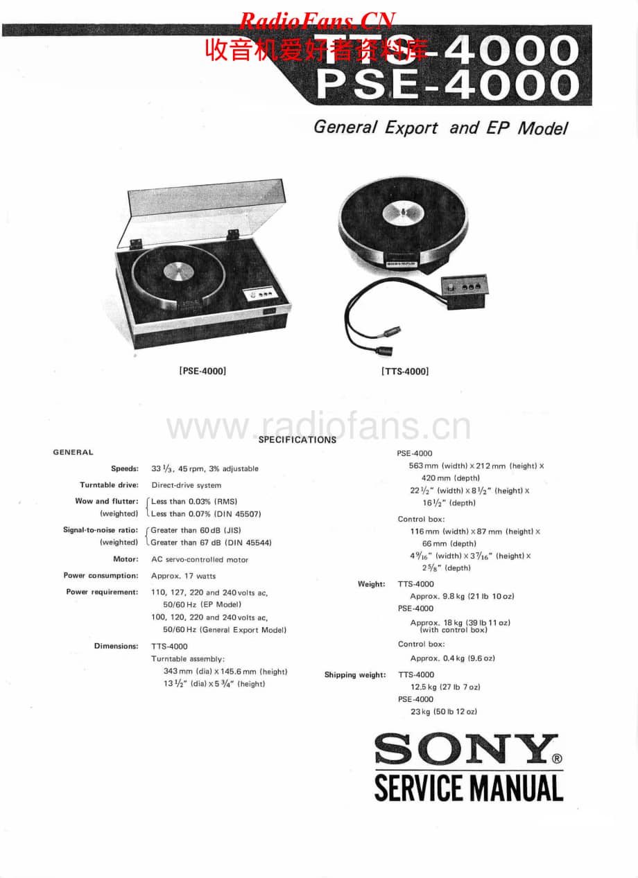 Sony-PSE-4000-Service-Manual电路原理图.pdf_第1页