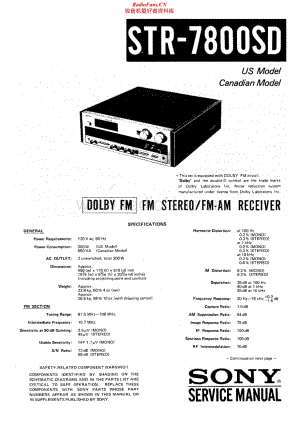 Sony-STR-7800-SD-Service-Manual电路原理图.pdf