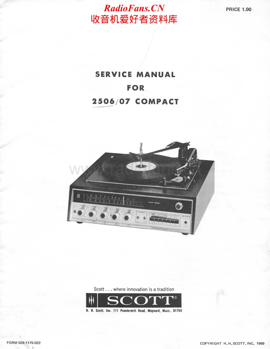 Scott-2506-2507-Service-Manual电路原理图.pdf_第1页