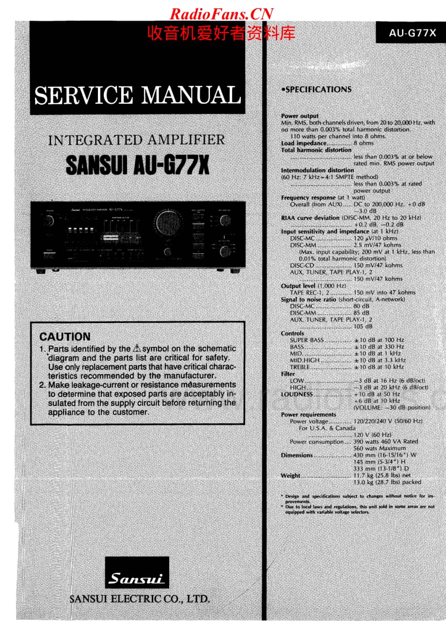 Sansui-AUG-77-X-Service-Manual电路原理图.pdf_第1页