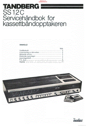Tandberg-SS-12-C-Service-Manual电路原理图.pdf