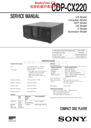 Sony-CDP-CX220-Service-Manual电路原理图.pdf