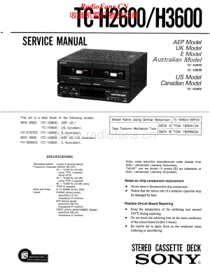 Sony-TC-H3600-Service-Manual电路原理图.pdf