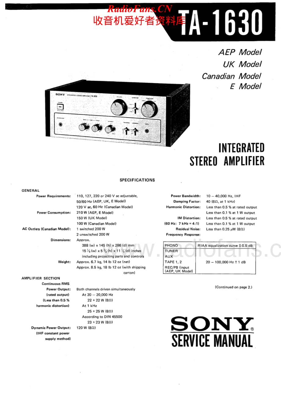 Sony-TA-1630-Service-Manual电路原理图.pdf_第1页