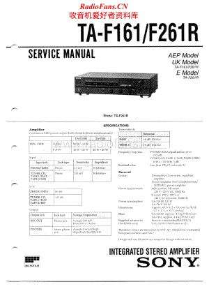 Sony-TA-F261R-Service-Manual电路原理图.pdf