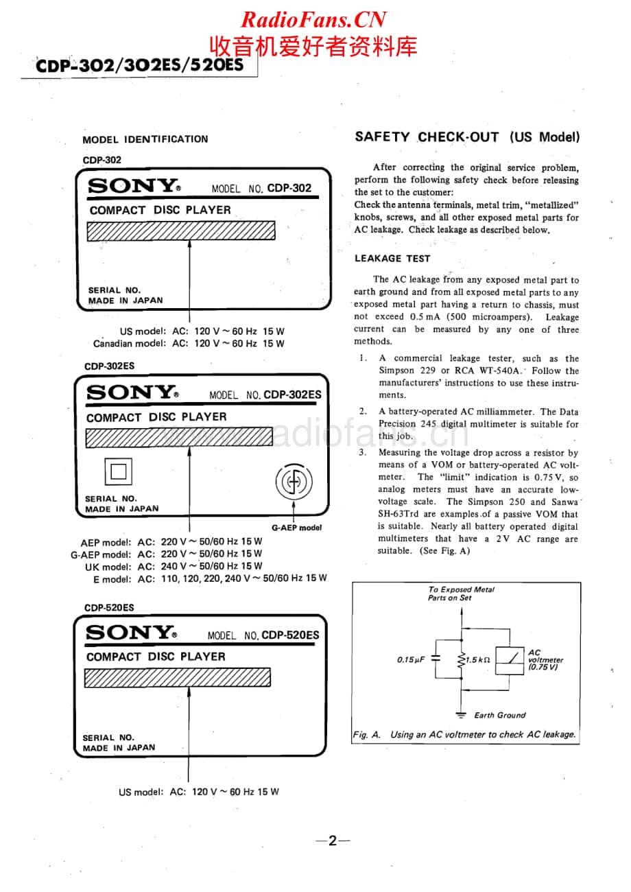 Sony-CDP-302ES-Service-Manual电路原理图.pdf_第2页
