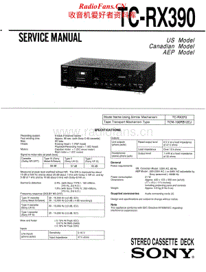 Sony-TC-RX390-Service-Manual电路原理图.pdf