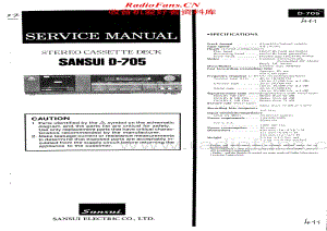 Sansui-D-705-Service-Manual电路原理图.pdf