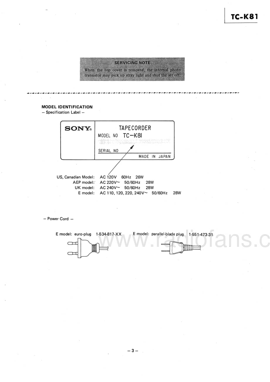 Sony-TC-K81-Service-Manual电路原理图.pdf_第3页