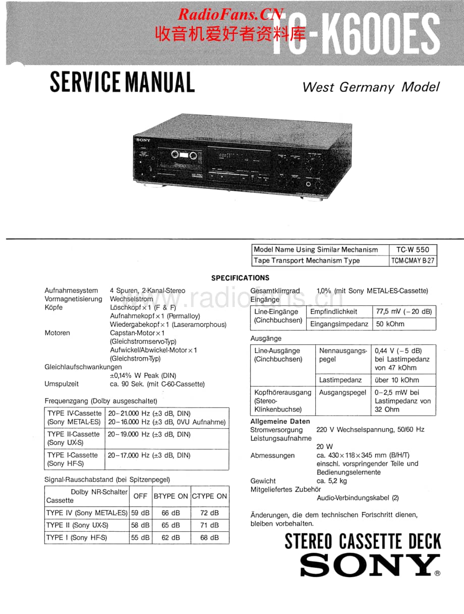 Sony-TC-K600ES-Service-Manual电路原理图.pdf_第1页
